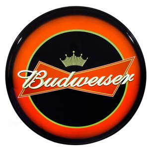 Luminoso de Parede Cerveja Budweiser Color Retrô Vintage P Bar, Garagem,churrasqueira,espaço Gourmet