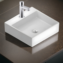 Ver imagem 2 de Cuba de Sobrepor Kohler Taut Quadrada com Mesa e Furo 41x41cm Branca 28696br-1-0 Branco