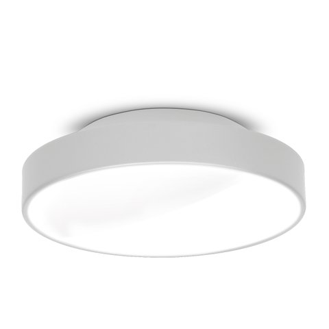 Plafon Painel Redondo 30cm Para 2 Lâmpadas 7653 Cor Branco