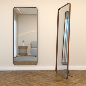 Espelho Grande Retangular Corpo Inteiro 150 X 60 Cm com Suporte de Chão