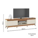 Ver imagem 2 de Rack de TV 55" com Prateleira e 2 Portas 180cm Texas Soluzione Móveis
