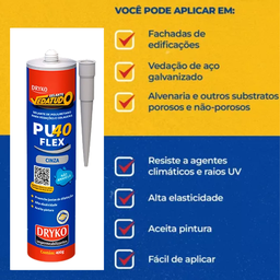Pu40 Flex Cinza 400g Dryko - 3