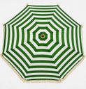 Ver imagem 1 de Guarda Sol para Praia Área Externa Reforçado de Metal e Plástico com Franja Decorativa Listra Verde