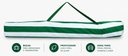 Ver imagem 7 de Guarda Sol para Praia Área Externa Reforçado de Metal e Plástico com Franja Decorativa Listra Verde