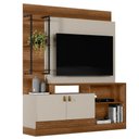 Ver imagem 2 de Estante Home 160cm Jatiuca para TV até 50 Freijó/Off White G77 - Gran Belo