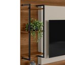 Ver imagem 6 de Estante Home 160cm Jatiuca para TV até 50 Freijó/Off White G77 - Gran Belo