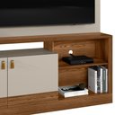 Ver imagem 7 de Estante Home 160cm Jatiuca para TV até 50 Freijó/Off White G77 - Gran Belo