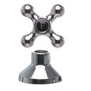 Ver imagem 1 de Acabamento para Registro de Pressão e Gaveta Metal Cromado 1.1/2" C52