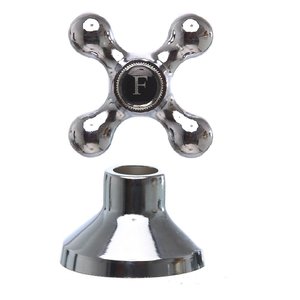 Acabamento para Registro de Pressão e Gaveta Metal Cromado 1.1/2" C52