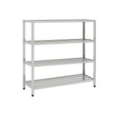 Ver imagem 1 de Estante de Inox Gradeada 4 Planos 150x42x155cm Frneg15