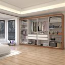 Ver imagem 2 de Guarda-roupa Casal Odisseia 8 Portas 4 Gavetas Cinamomo/off White - Panorama Móveis