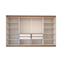 Ver imagem 5 de Guarda-roupa Casal Odisseia 8 Portas 4 Gavetas Cinamomo/off White - Panorama Móveis