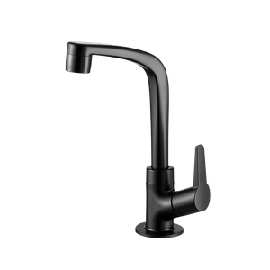 Torneira Lavatório 1/4 de Volta Bica Alta Flatt 1195 F71 -7110061 Lorenzetti Preto Fosco