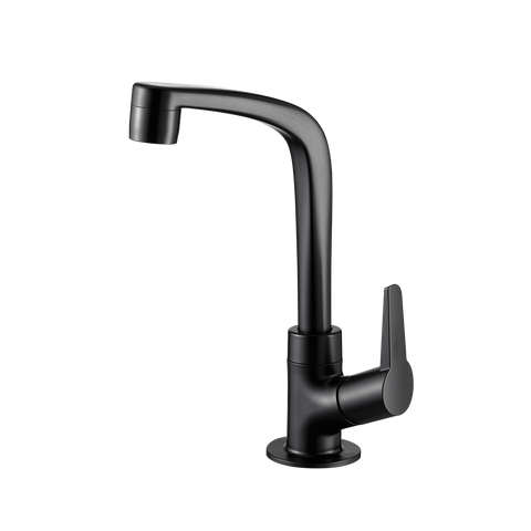 Torneira Lavatório 1/4 de Volta Bica Alta Flatt 1195 F71 -7110061 Lorenzetti Preto Fosco