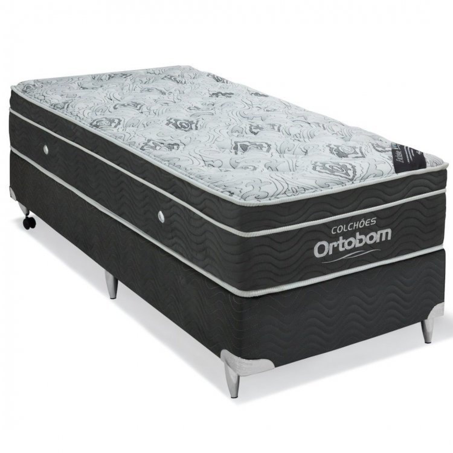 Cama Box Exclusive Solteiro Ortobom | MadeiraMadeira