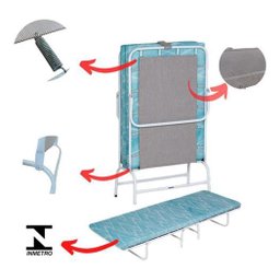 Cama Dobrável Abre Fecha Solteiro Portátil Descanço - 4