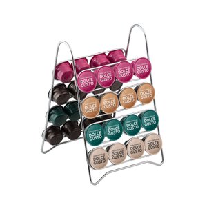 Suporte para 32 Cápsulas de Café Dolce Gusto Cromado - Cód 08206