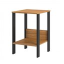 Ver imagem 7 de Conjunto 4 Peças com 1 Escrivaninha em L, 1 Mesa, 1 Gaveteiro e 1 Estante Industrial Preto Freijó Marrom 100% MDF