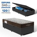 Ver imagem 2 de Box Baú com Colchão de Espuma D45 Ortobom Iso 150 Solteiro