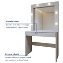 Ver imagem 7 de Penteadeira Camarim Romance New 103 cm Off White Mavaular