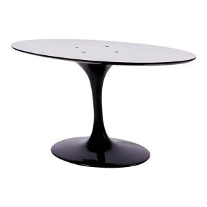 Base de Mesa Saarinen de Jantar Oval em Alumínio - Tampos de 180 X 100 Cm até 235 X 122 Cm - Base Pr