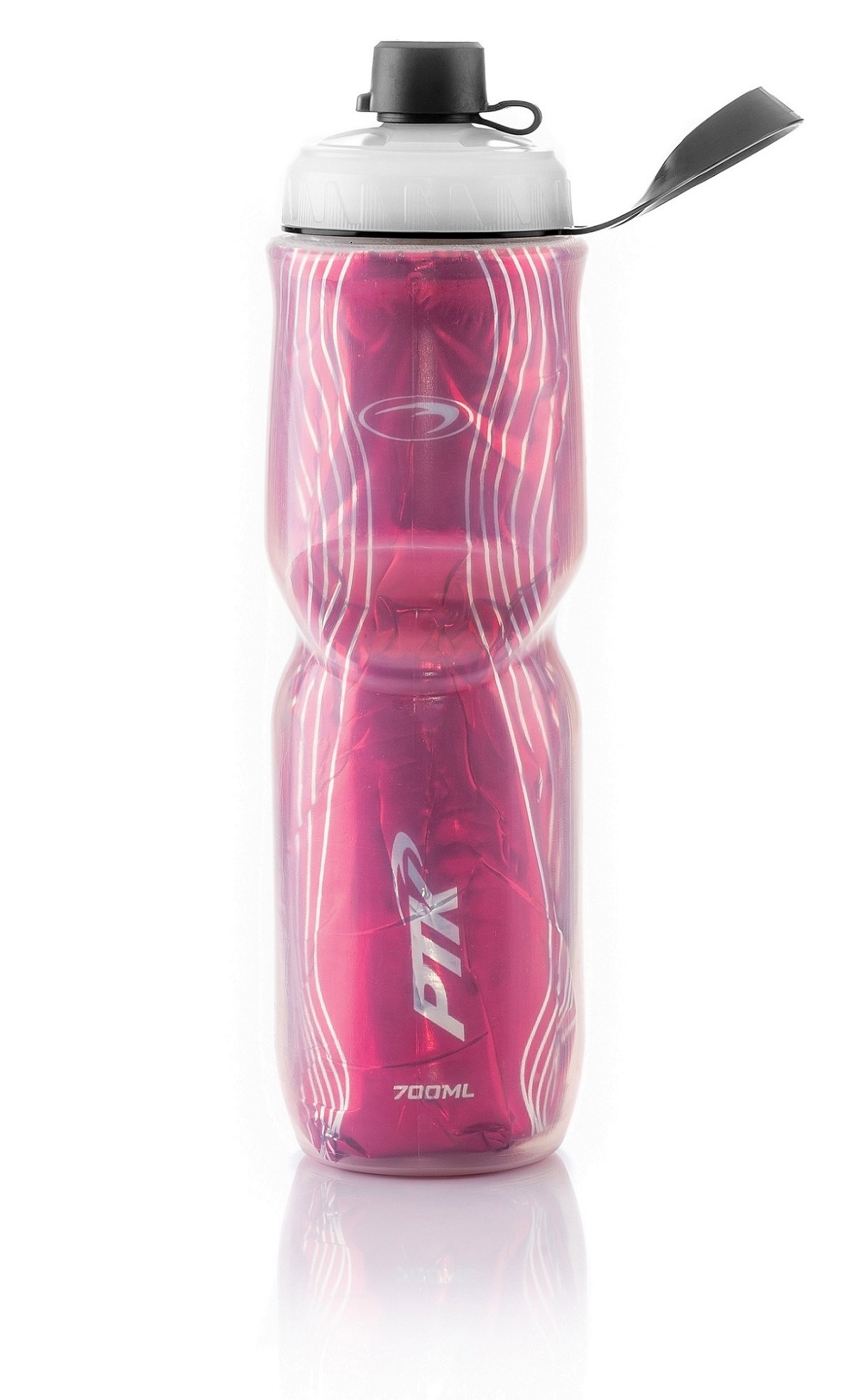 Garrafa Caramanhola Squeeze Térmica Ptk para Bicicleta 700ml Rosa - 2