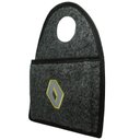 Ver imagem 3 de Lixeira Lixinho Automotiva Carro Carpete Logo Bordado para Câmbio Grafite