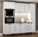 Ver imagem 1 de Cozinha Compacta Modulada com Torre Quente 4 Peças 240cm sem Tampo Friz Genialflex