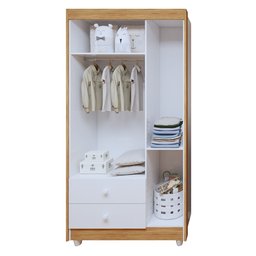Quarto de Bebê Completo 100% MDF com Guarda Roupa 3 Portas, Cômoda e Berço Mini Cama Life Espresso Móveis - 19