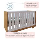 Ver mais imagens de Quarto de Bebê Completo 100% MDF com Guarda Roupa, Cômoda e Berço Mini Cama Life Espresso Móveis