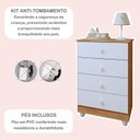 Ver imagem 6 de Quarto de Bebê Completo 100% MDF com Guarda Roupa, Cômoda e Berço Mini Cama Life Espresso Móveis