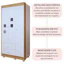 Ver imagem 5 de Quarto de Bebê Completo 100% MDF com Guarda Roupa, Cômoda e Berço Mini Cama Life Espresso Móveis
