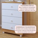 Ver imagem 7 de Quarto de Bebê Completo 100% MDF com Guarda Roupa, Cômoda e Berço Mini Cama Life Espresso Móveis