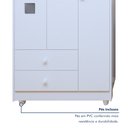 Ver mais imagens de Quarto de Bebê 100% MDF Berço Minicama com Colchão, Cômoda e Guarda Roupa 3 Portas Life