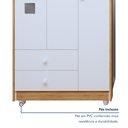 Ver mais imagens de Quarto de Bebê 100% MDF Berço Minicama com Colchão, Cômoda e Guarda Roupa 3 Portas Life