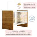 Ver mais imagens de Quarto de Bebê Completo 100% MDF com Guarda Roupa 3 Portas, Cômoda e Berço Life Espresso Móveis