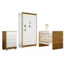 Quarto de Bebê Completo 100% MDF com Guarda Roupa 3 Portas, Cômoda e Berço Life Espresso Móveis - 15