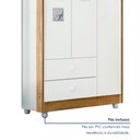 Ver imagem 6 de Quarto de Bebê Completo 100% MDF com Guarda Roupa 3 Portas, Cômoda e Berço Life Espresso Móveis