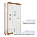 Ver imagem 5 de Quarto de Bebê Completo 100% MDF com Guarda Roupa 3 Portas, Cômoda e Berço Life Espresso Móveis