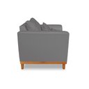 Ver imagem 4 de Poltrona Decorativa Viena Suede Cinza - Madeira Prima Deccor