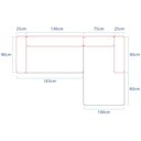 Ver imagem 4 de Sofá Modular Celinne Luxuoso Sala de Estar Decoração Luxo 265cm Bouclé Bege