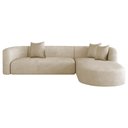 Ver imagem 1 de Sofá Modular Celinne Luxuoso Sala de Estar Decoração Luxo 265cm Bouclé Bege