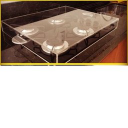 Tampo Para Fogão Cooktop 5 bocas Em Acrílico Cristal - 9