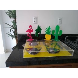 Tampo Para Fogão Cooktop 5 bocas Em Acrílico Cristal - 2