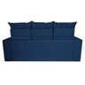 Conjunto de Sofá 3 e 2 Lugares Retrátil e Reclinável 2.00x1.50m Cama Inbox Smal Suede Azul - 6