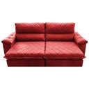 Ver imagem 5 de Sofá Retrátil e Reclinável 2,95m Molas Ensacadas Cama inBox Big Home com Bordado Velusoft