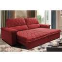 Ver imagem 1 de Sofá Retrátil e Reclinável 2,95m Molas Ensacadas Cama inBox Big Home com Bordado Velusoft
