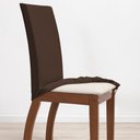 Ver imagem 3 de Kit 04 Capas para Cadeiras 4 Lugares Malha Gel 100% Poliéster:tabaco