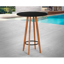 Conjunto Bistro e Banquetas Paris Moderna Área Gourmet Premium Resistente Sacada Hall Cor Nature - 4