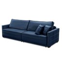 Ver imagem 4 de Sofá Sem Caixa Retrátil Reclinável 2,50m Karen Veludo Azul Adonai Estofados